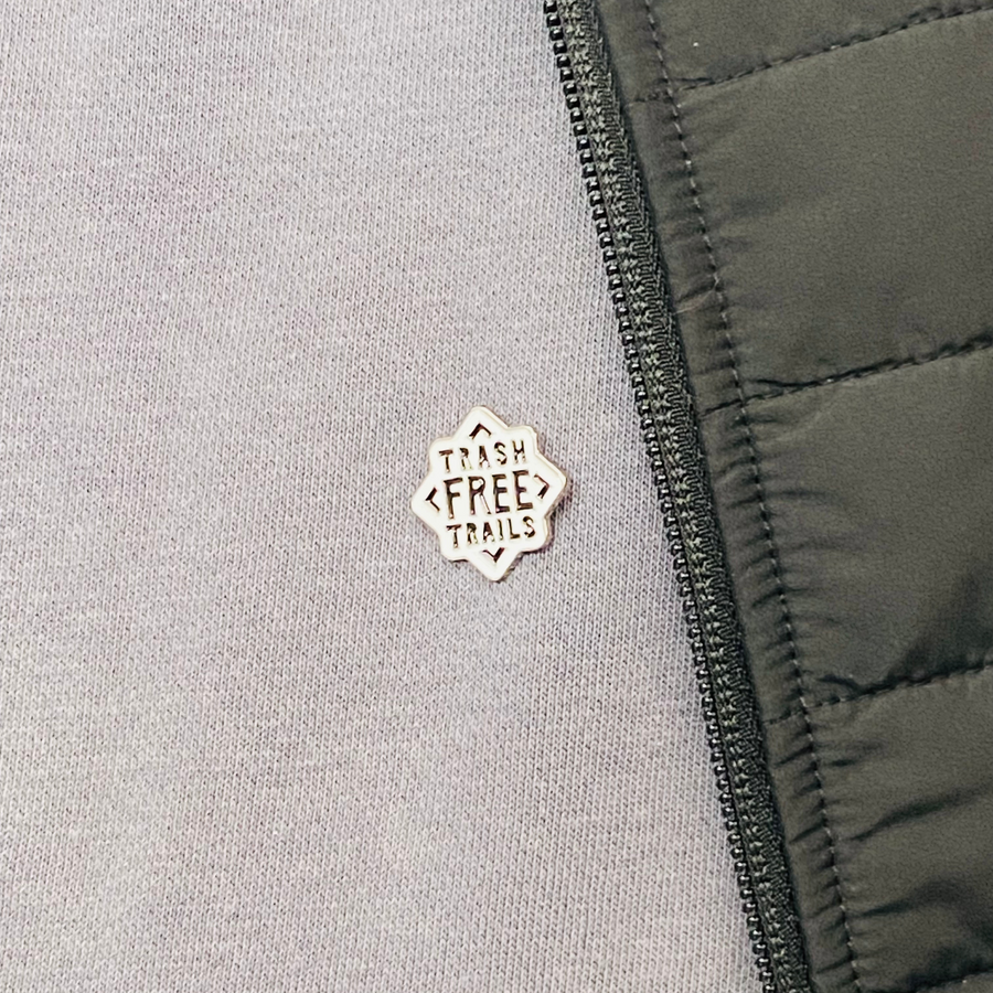 Trash Free Trails Logo Pin Badge