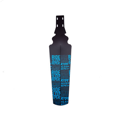 35Bikes Ride Sleep Repeat Rear Mudguard Blue - Made In The UK