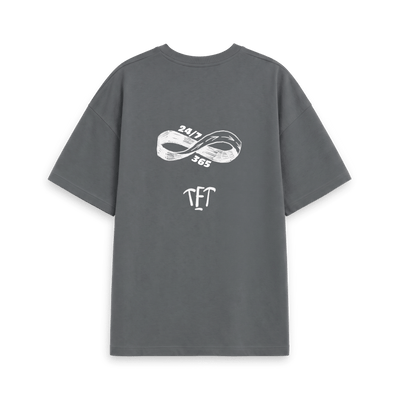 Slate Grey Printed T-shirt Back