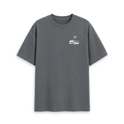 Slate Grey Printed T-shirt Front