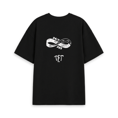 Black Printed T-shirt Back