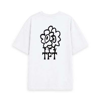 White Printed T-shirt Back