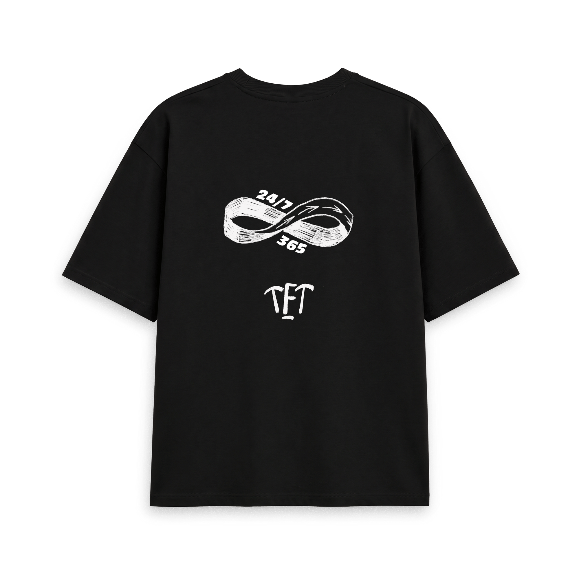 Black Printed T-shirt Back
