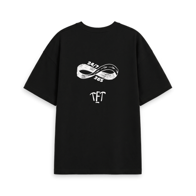 Black Printed T-shirt Back