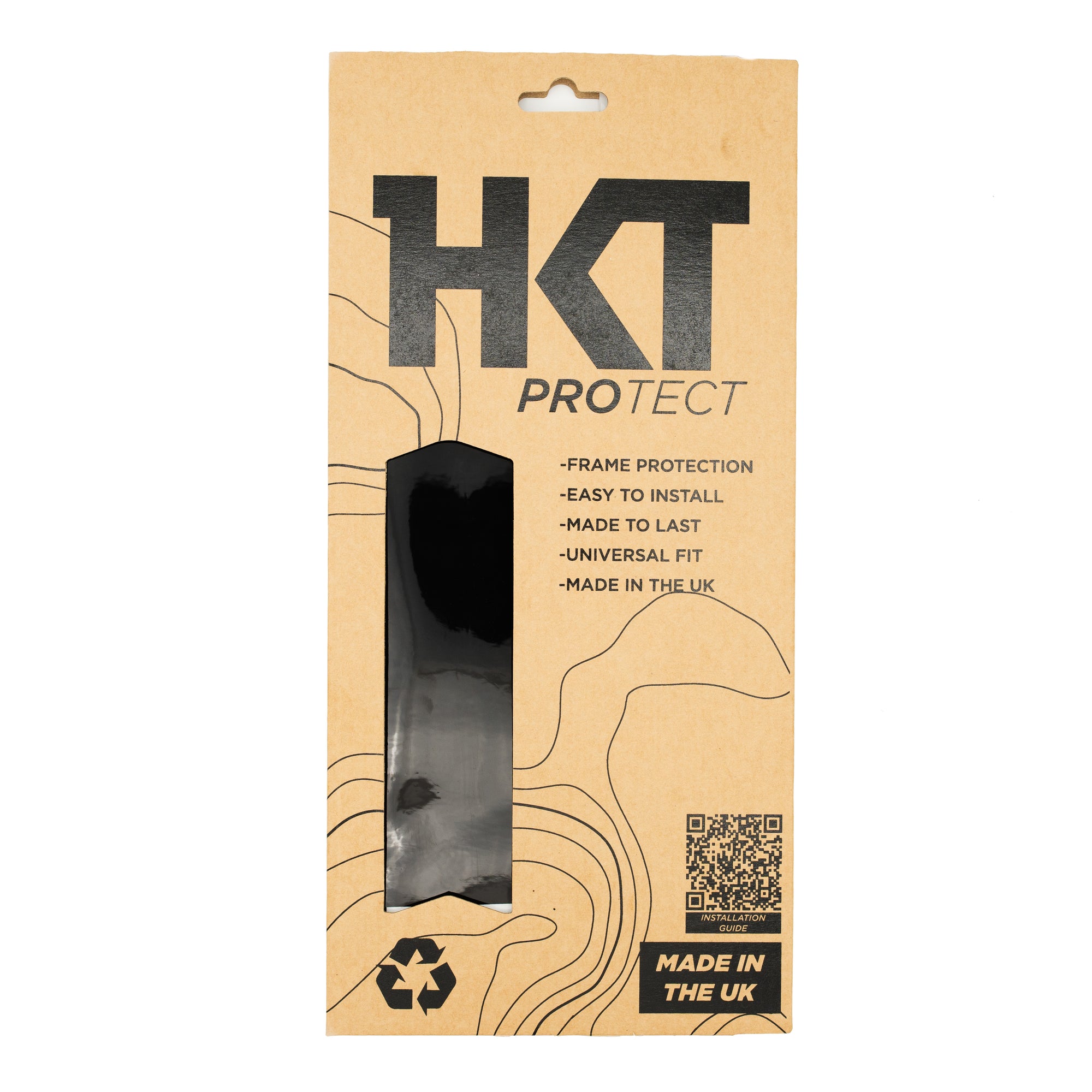 Black Bike Frame Protection Kit