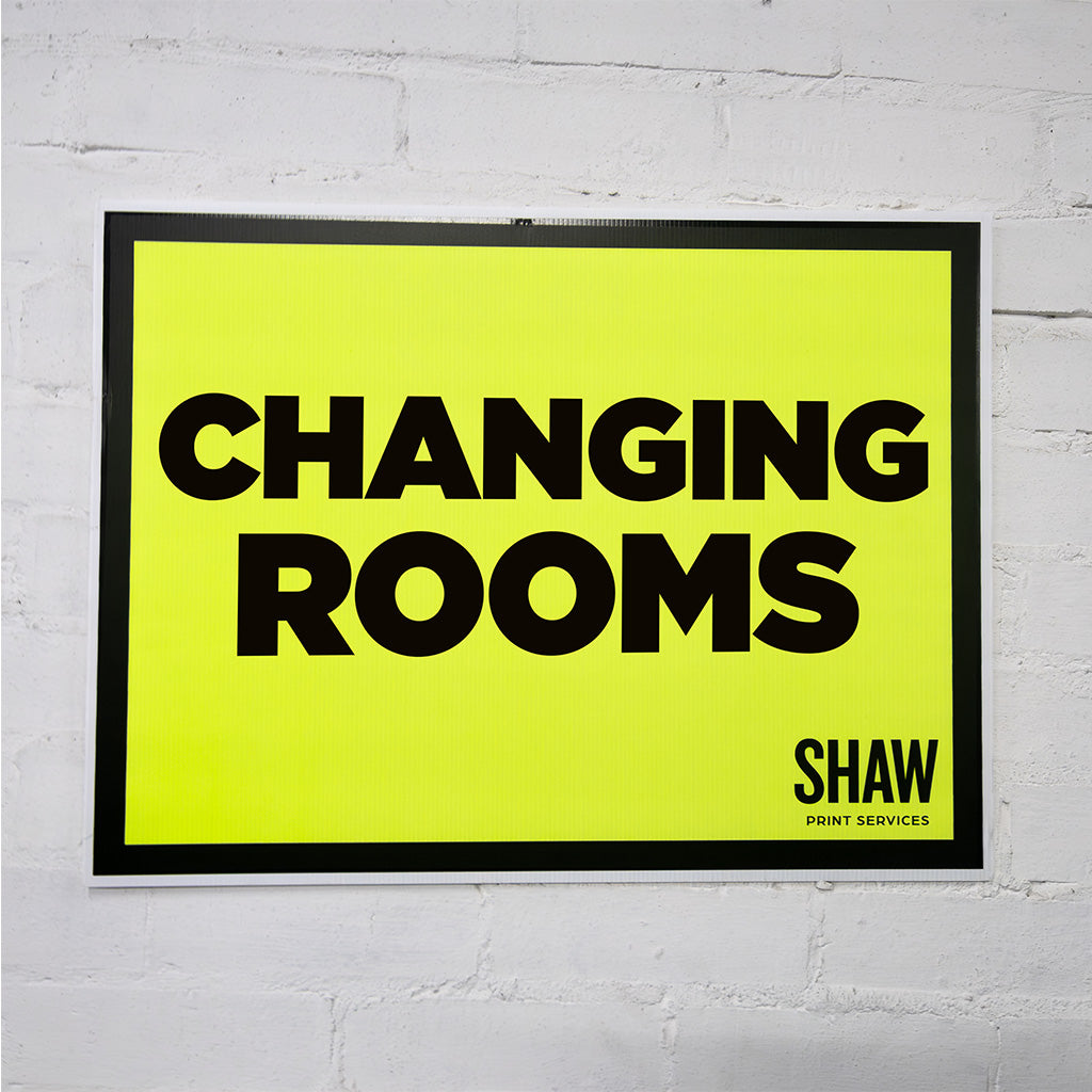 Changing Rooms Sign