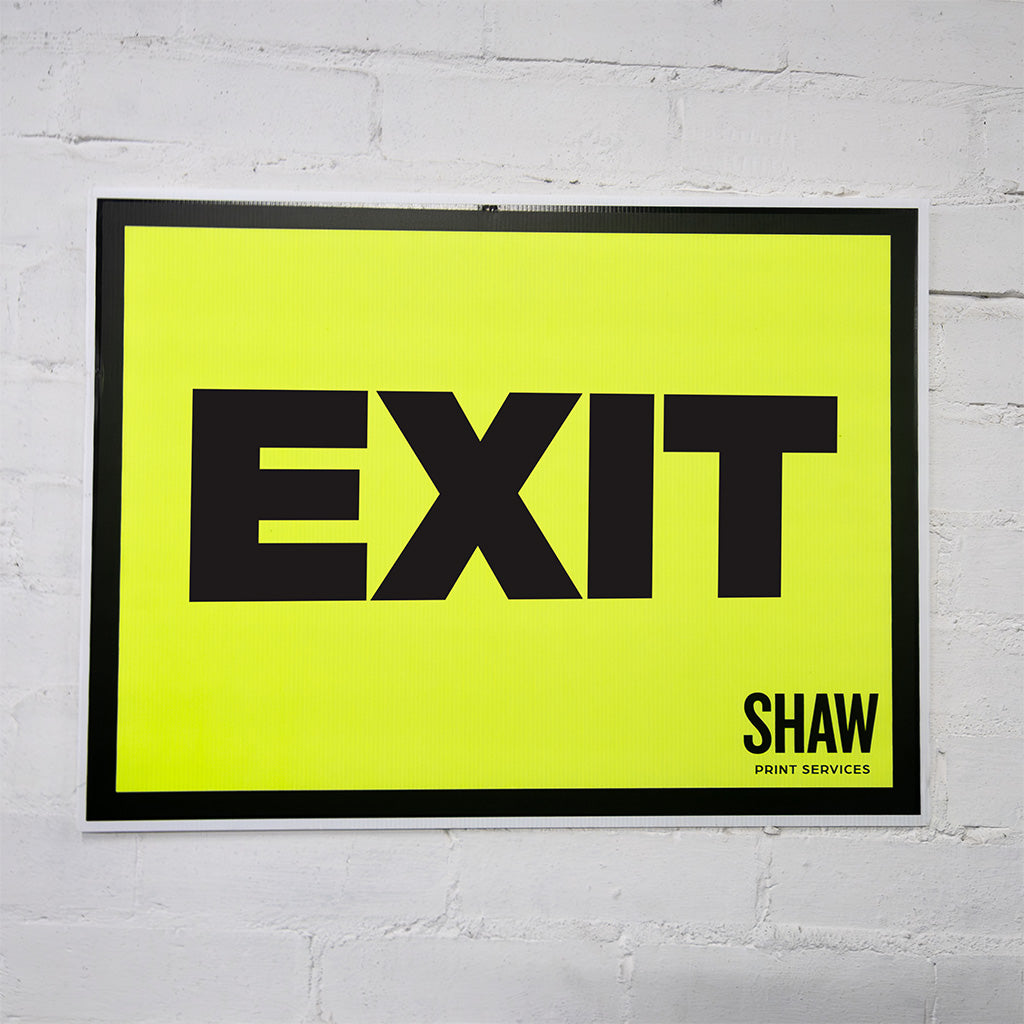 Exit Event Sign (Landscape)