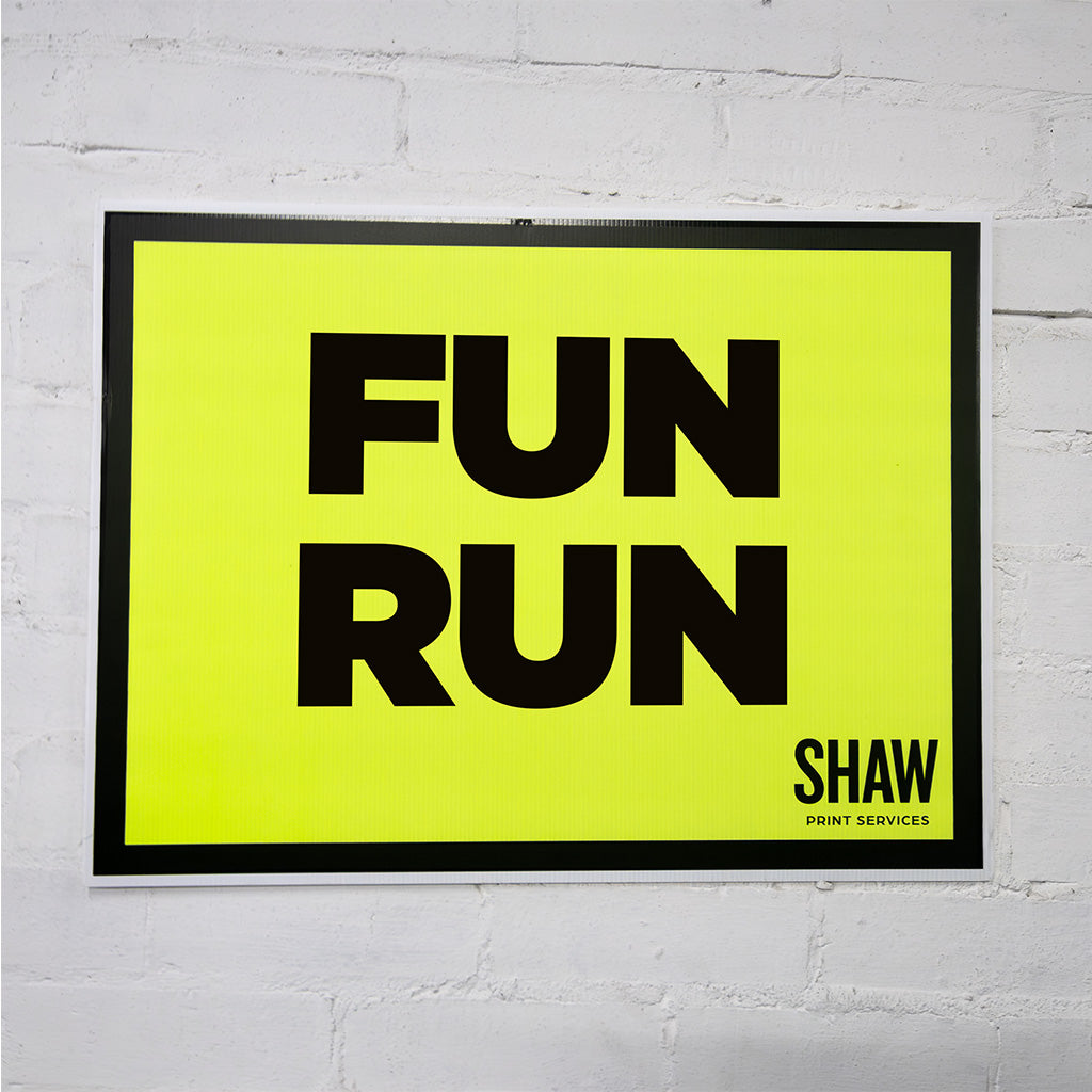 Fun Run Event Sign