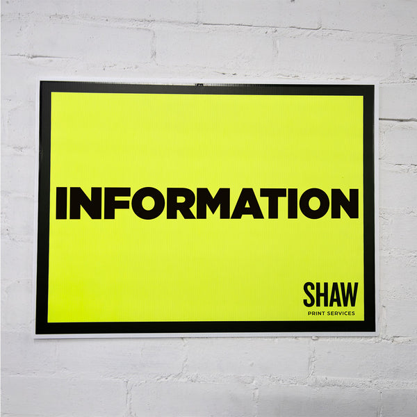 Information Event Sign (Landscape) - HKT Products