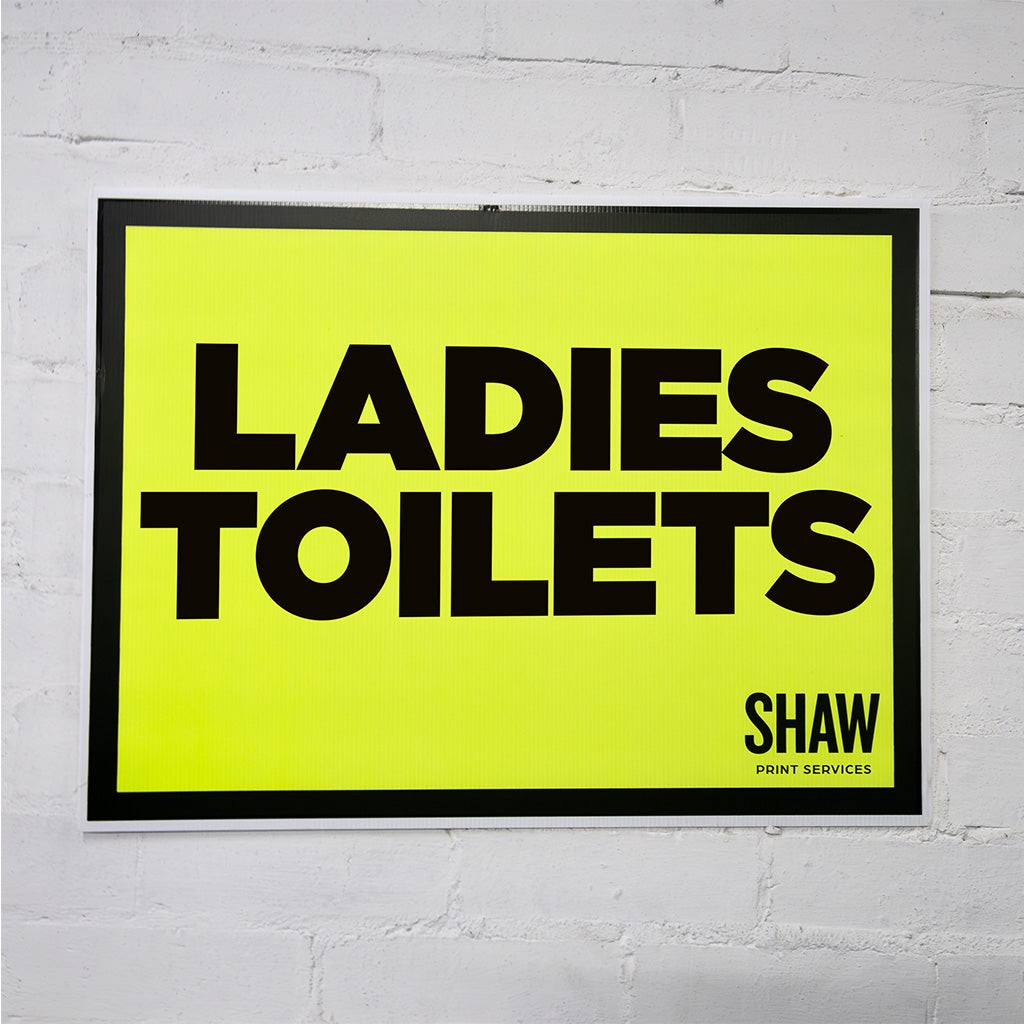 Ladies Toilet Event Sign