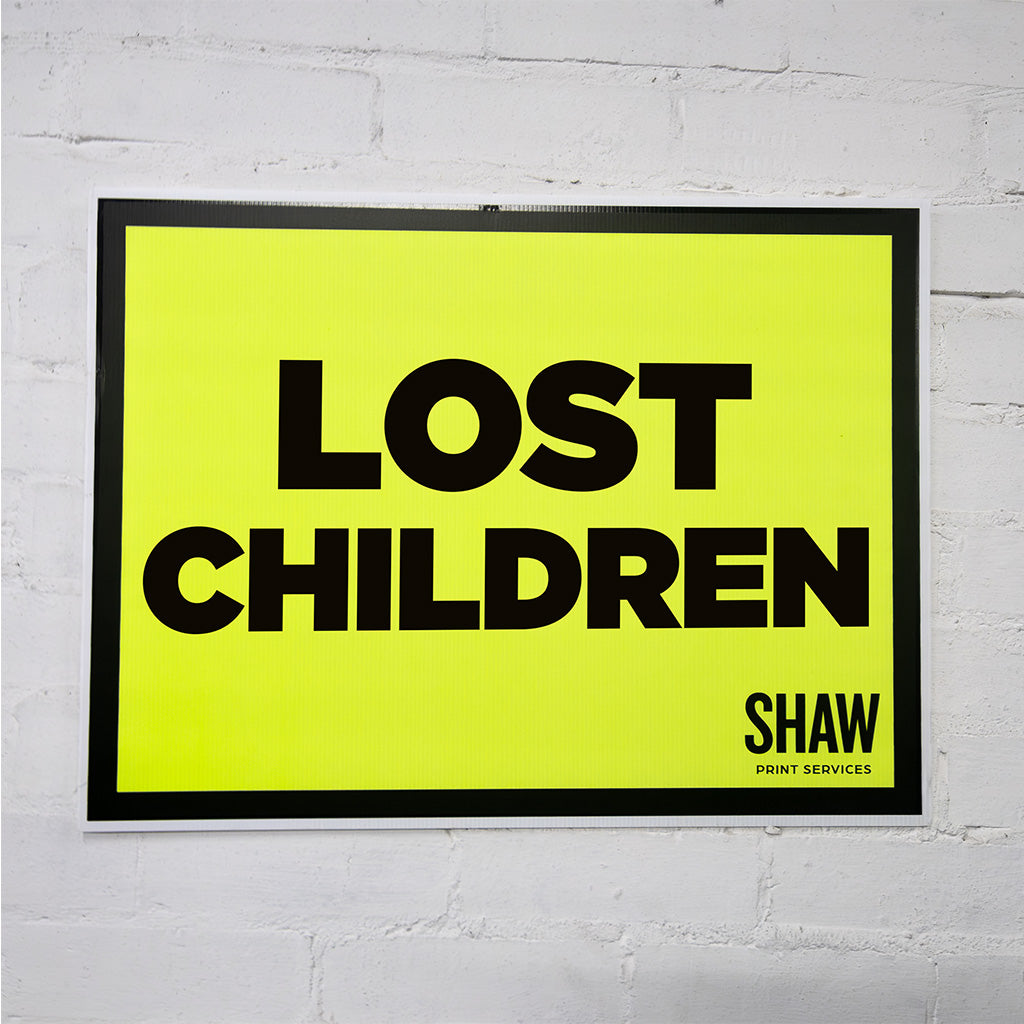 Lost Children Sign