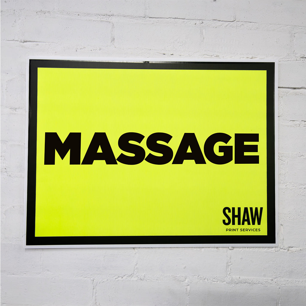 Massage Event Sign