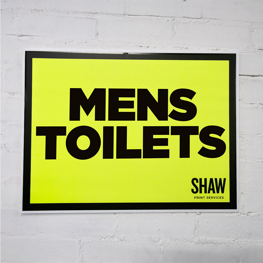 Mens Toilet Event Sign