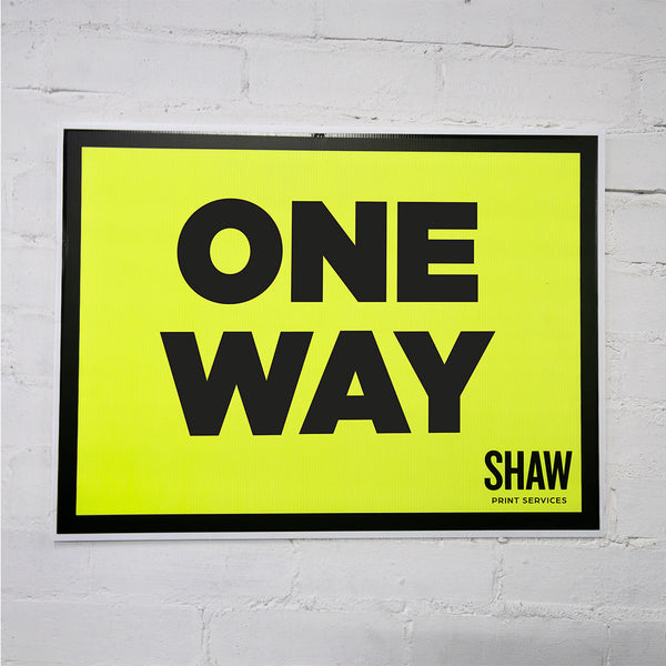 One Way Event Sign (Landscape) - HKT Products
