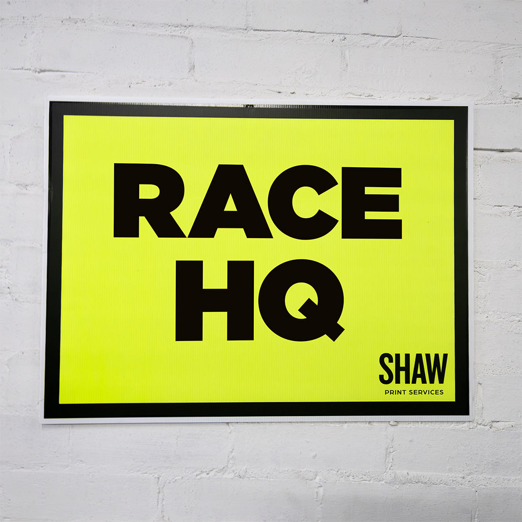 Race HQ Event Sign (Landscape)
