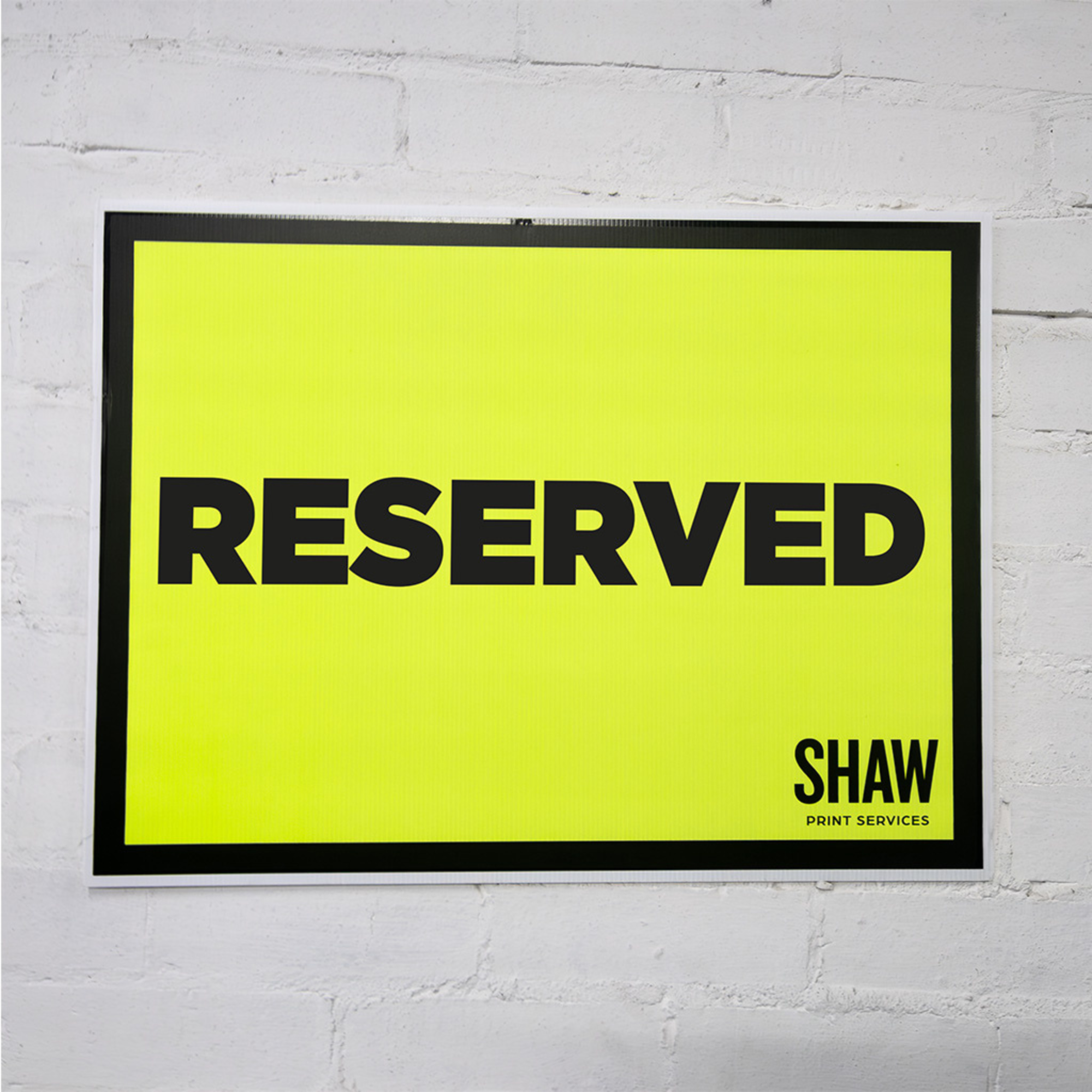 Reserved Event Sign
