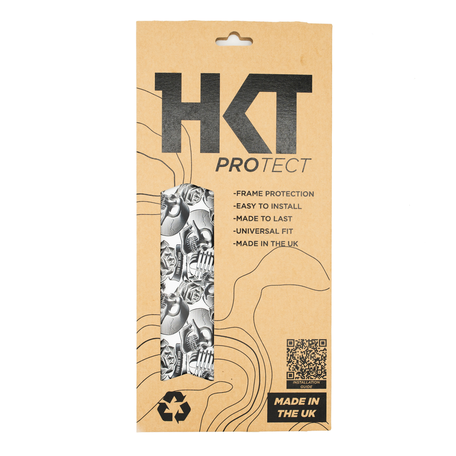 HKT Protect packaging with branding and product details on a beige background