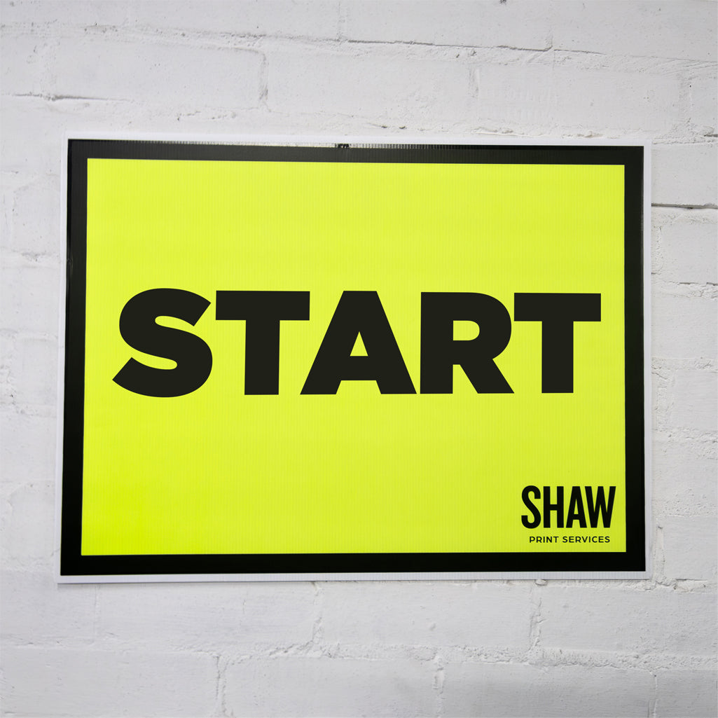 Start Event Sign (Landscape)