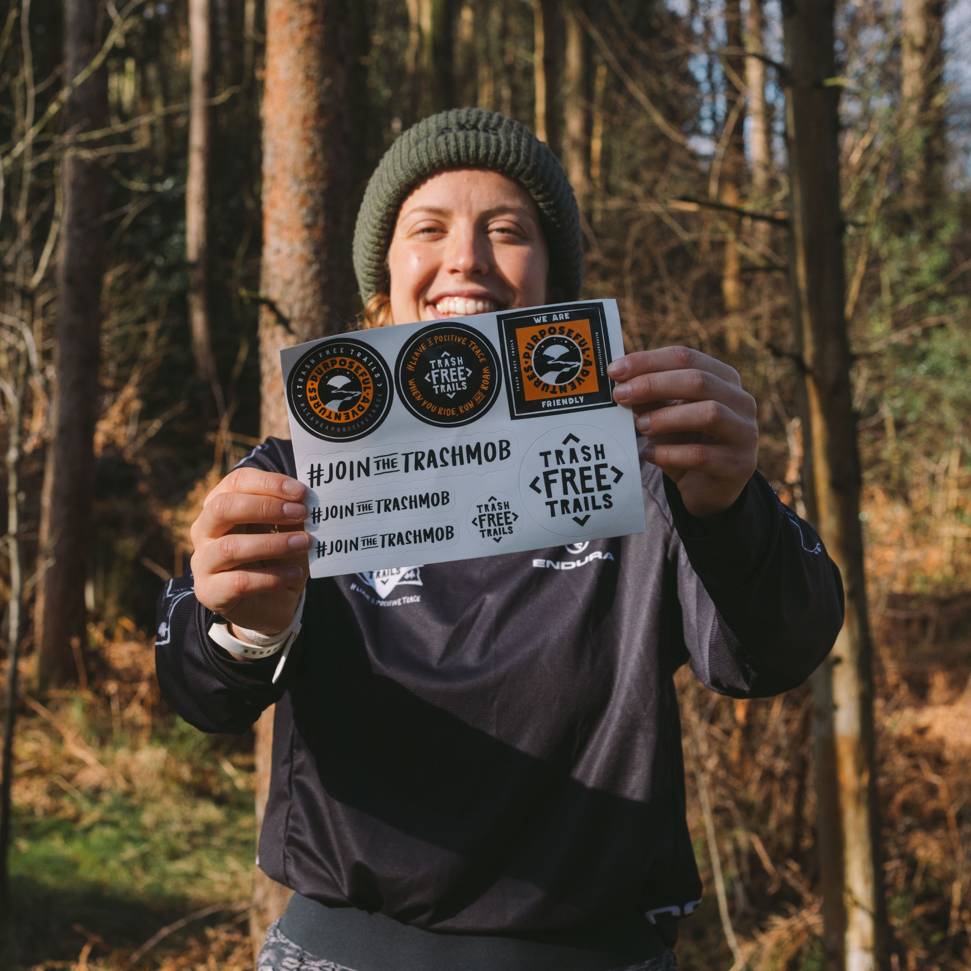 Trash Free Trails Stickers