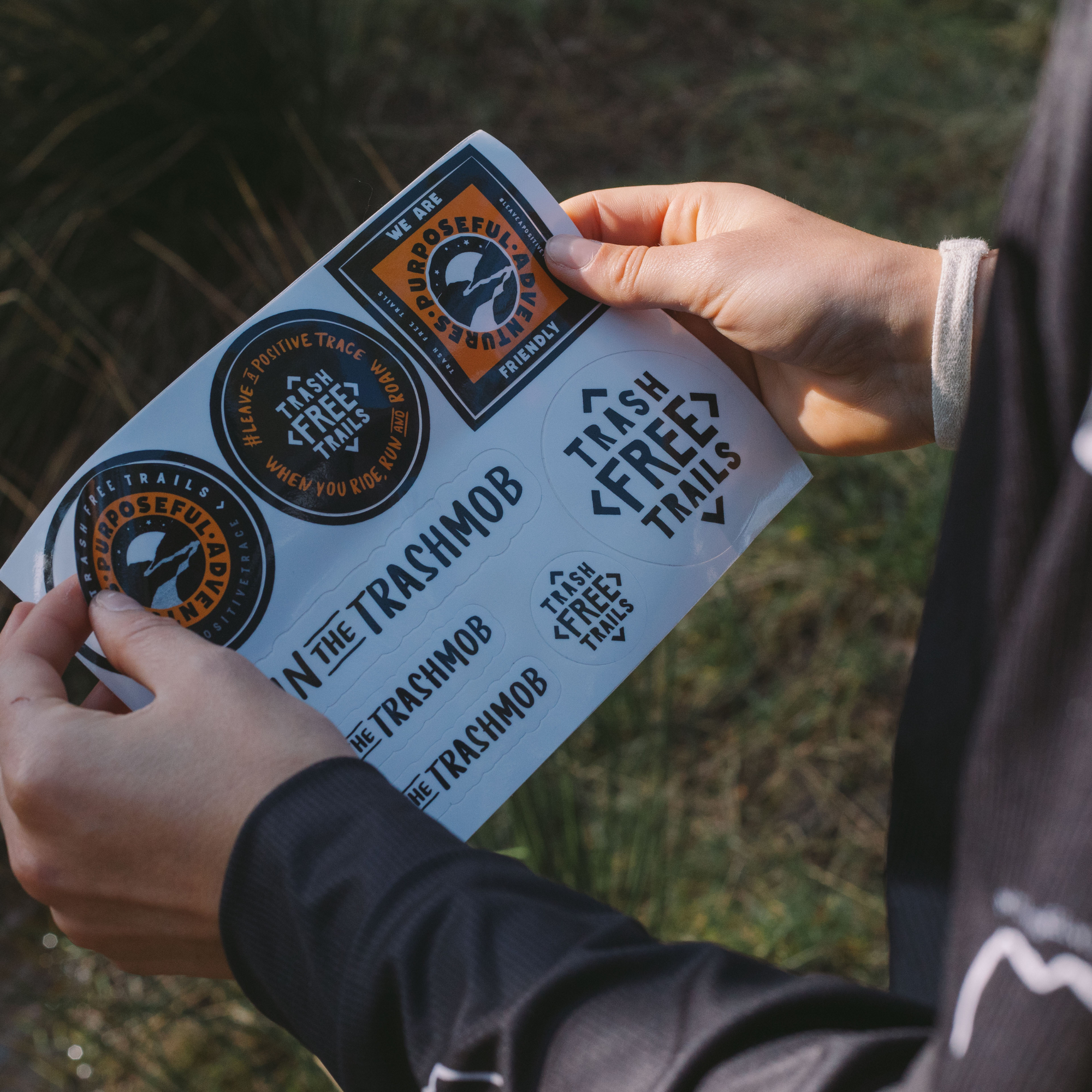 Trash Free Trails Stickers