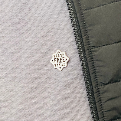 Trash Free Trails Logo Pin Badge