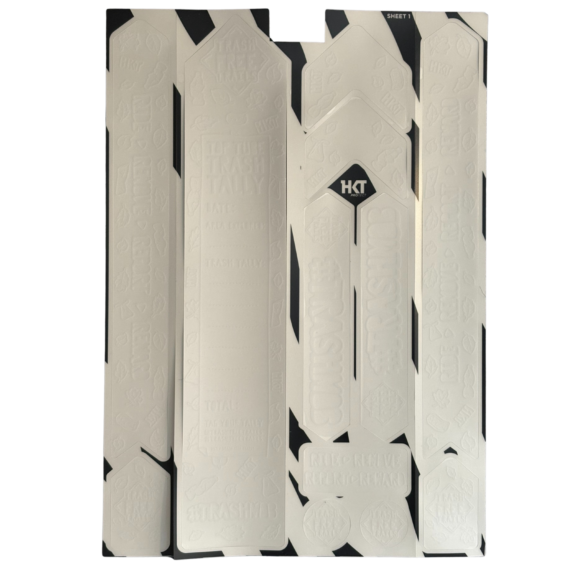 Trash Free Trails Standard White Protection Kit on a white background