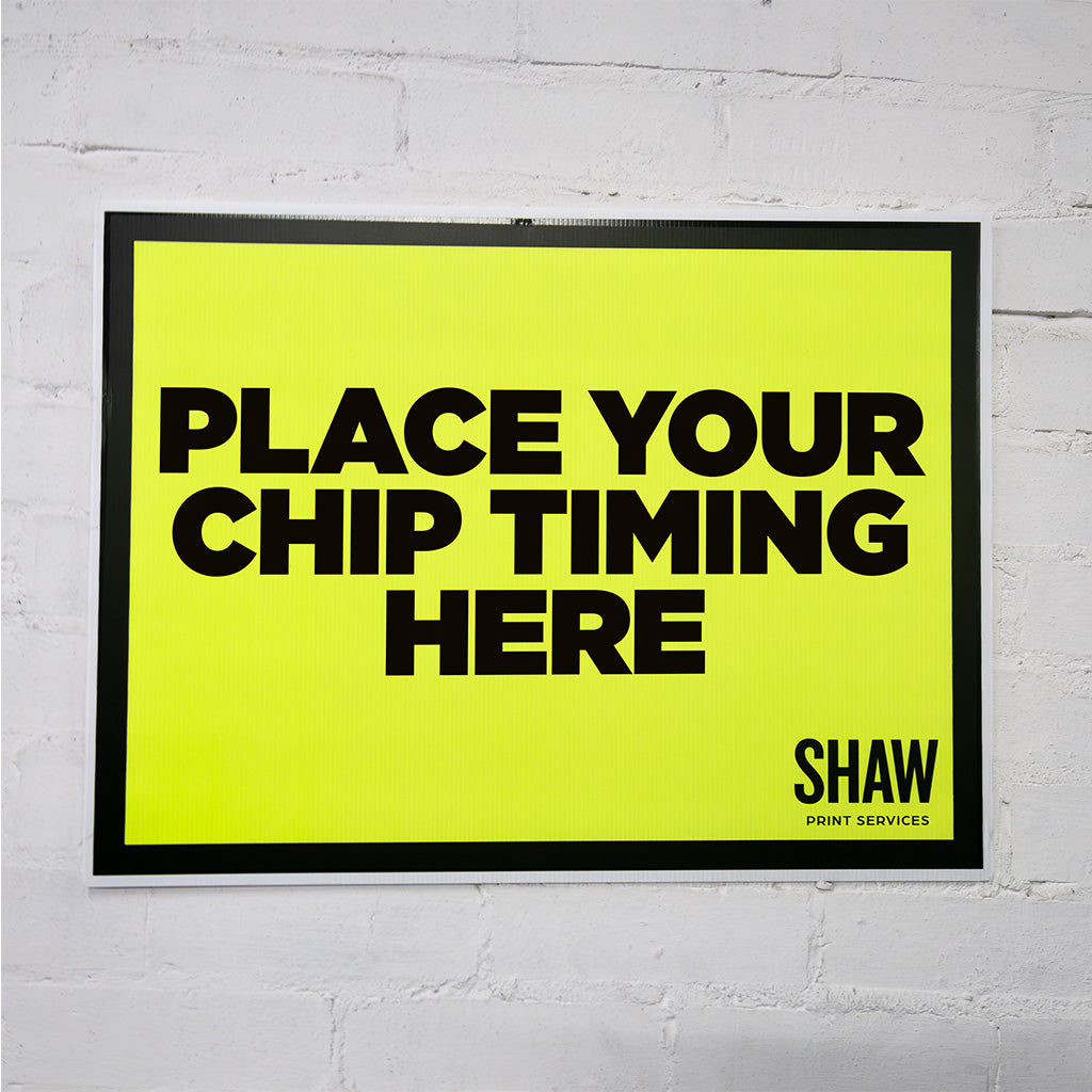 Place your chip timing here