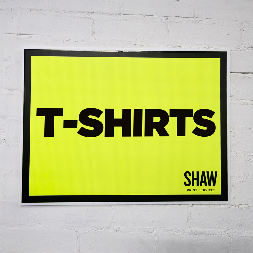 TShirt Event Sign