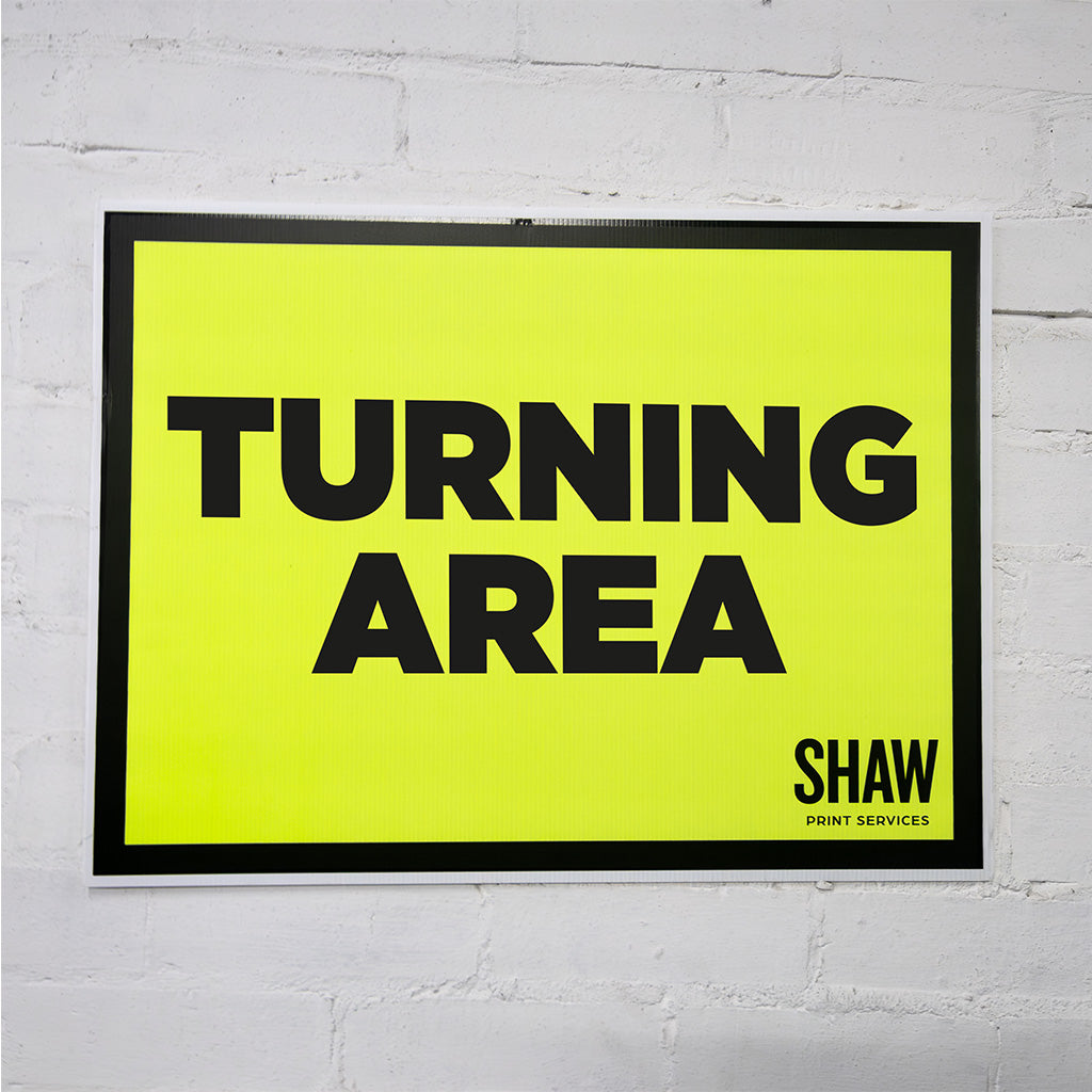 Turning Area Event Sign