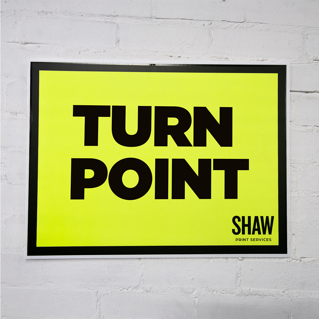 Turn Point Event Sign