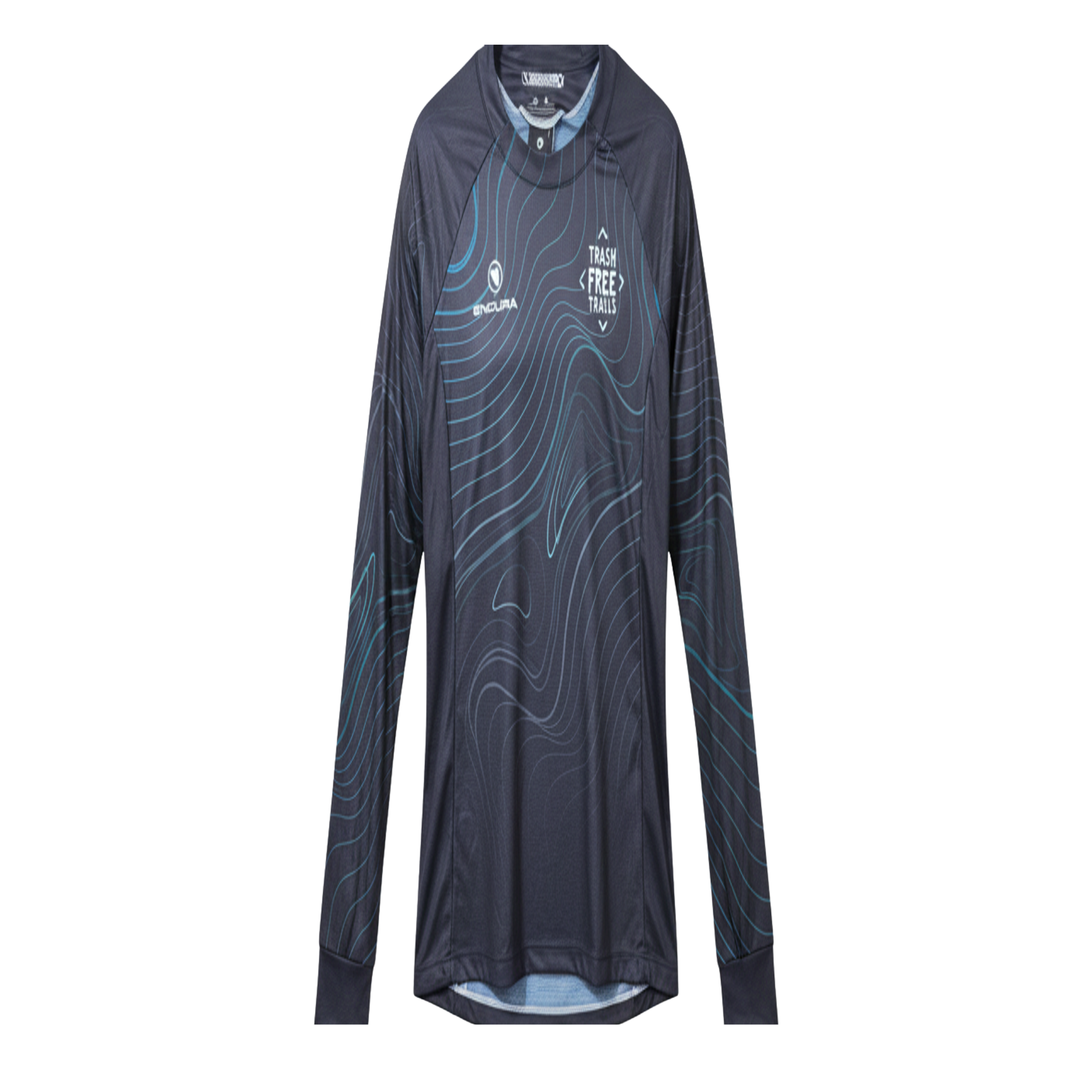 Trash Free Trails Women's Endura Long Sleeve Riding Jersey - XS