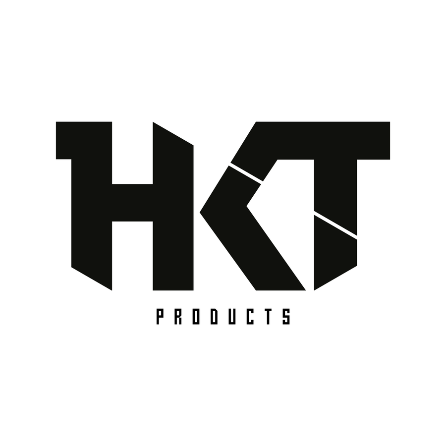 Black 'HKT Products' logo on a white background