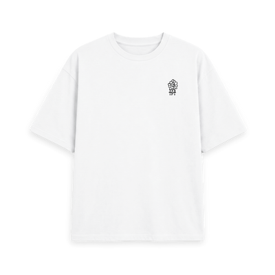 White Printed T-shirt Front