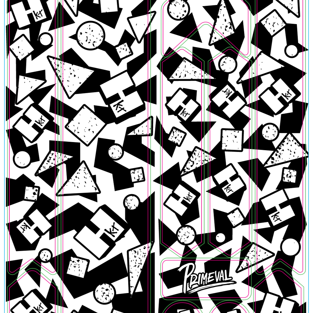 Born in the 80's black and white frame kit.