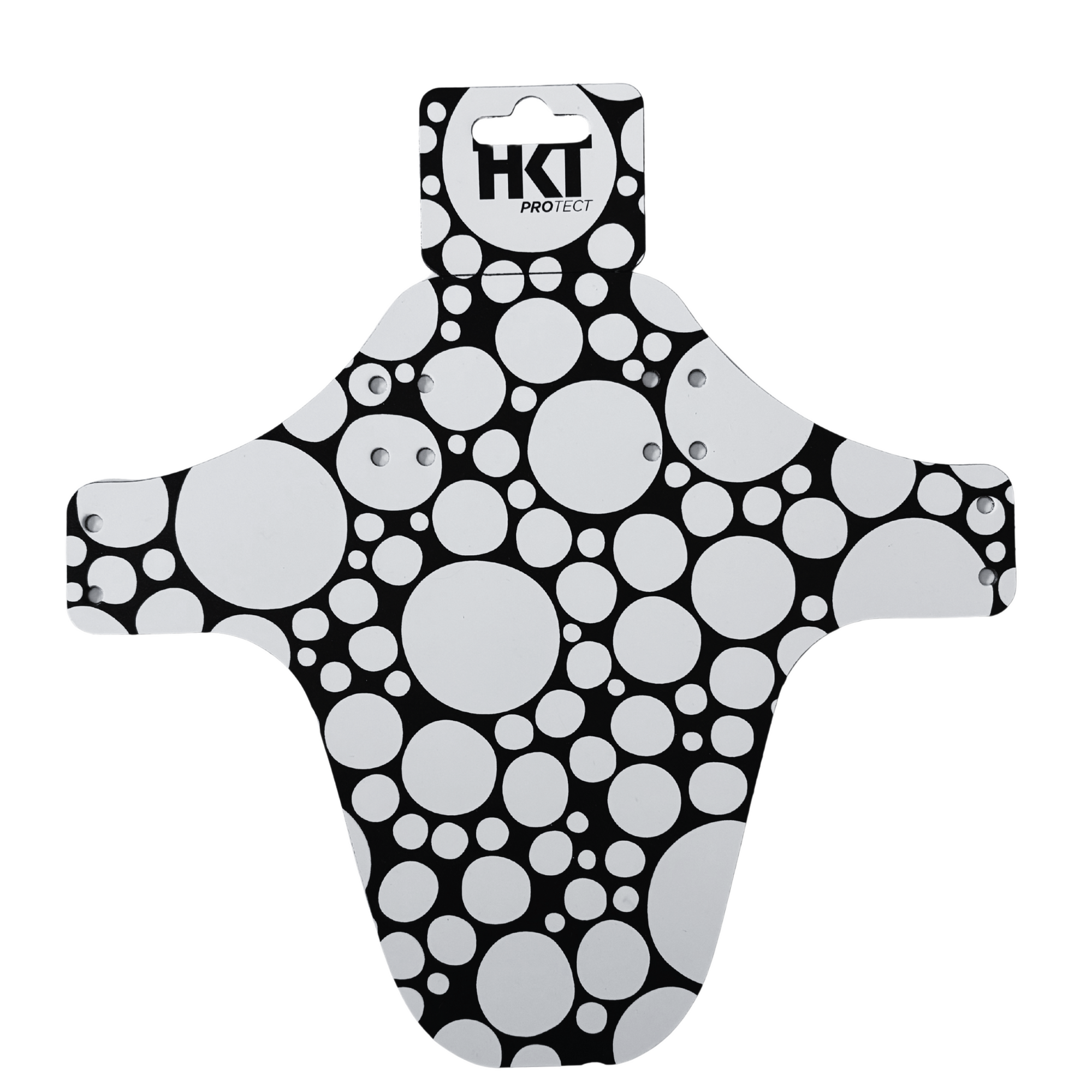 Bubbles mudguard on a white background