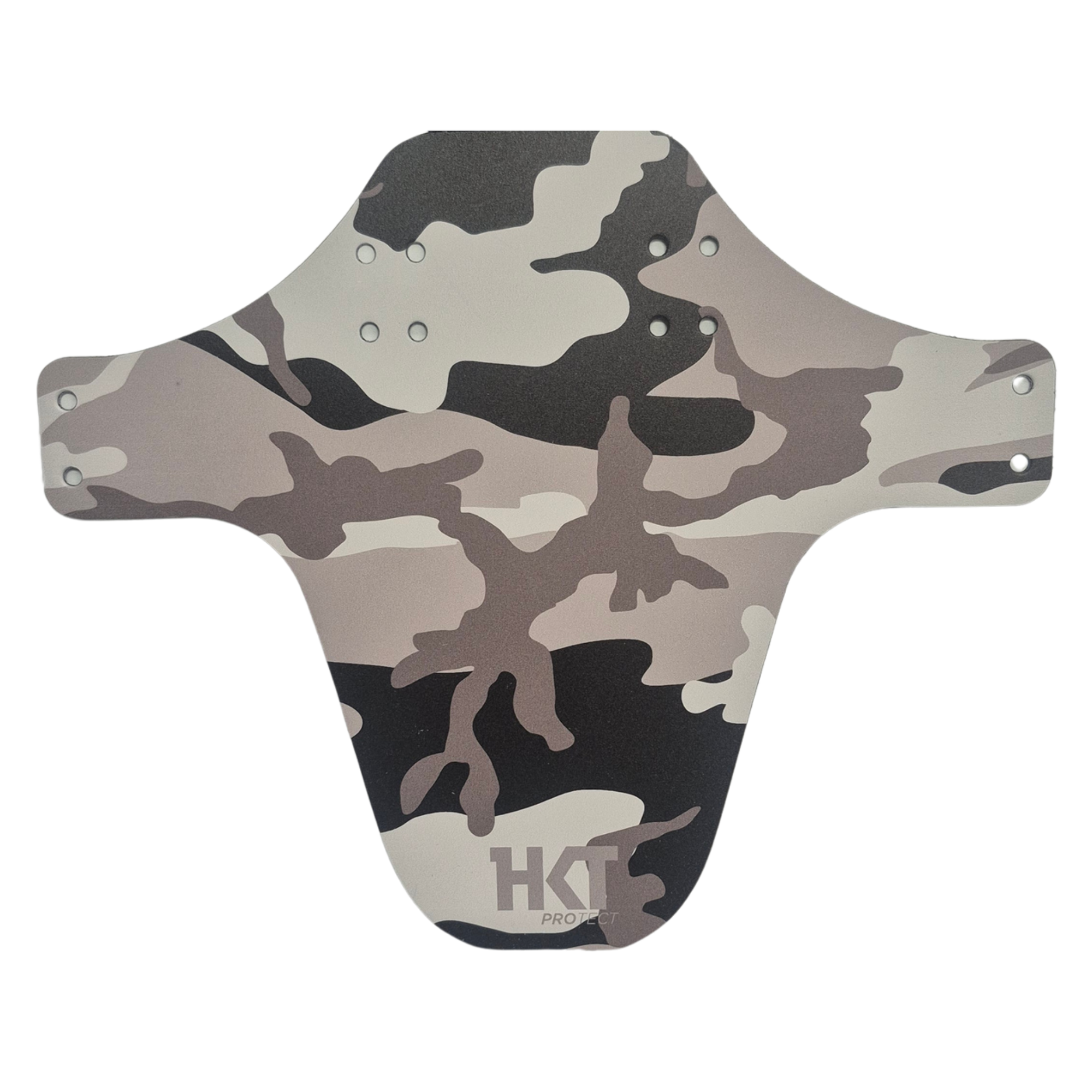 Camo Mudguard on a white background with the HKT logo on.