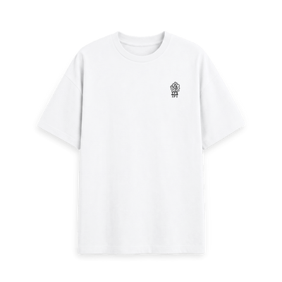 White Printed T-shirt Front