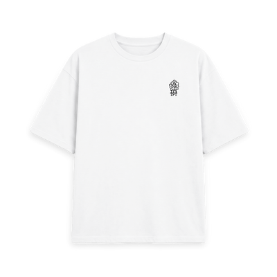 White Printed T-shirt Front