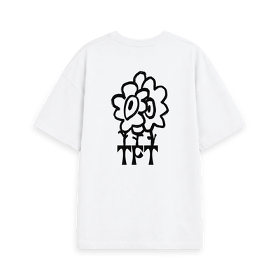White Printed T-shirt Back