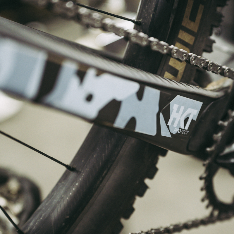 Snow Camo Bike Frame Protection Kit