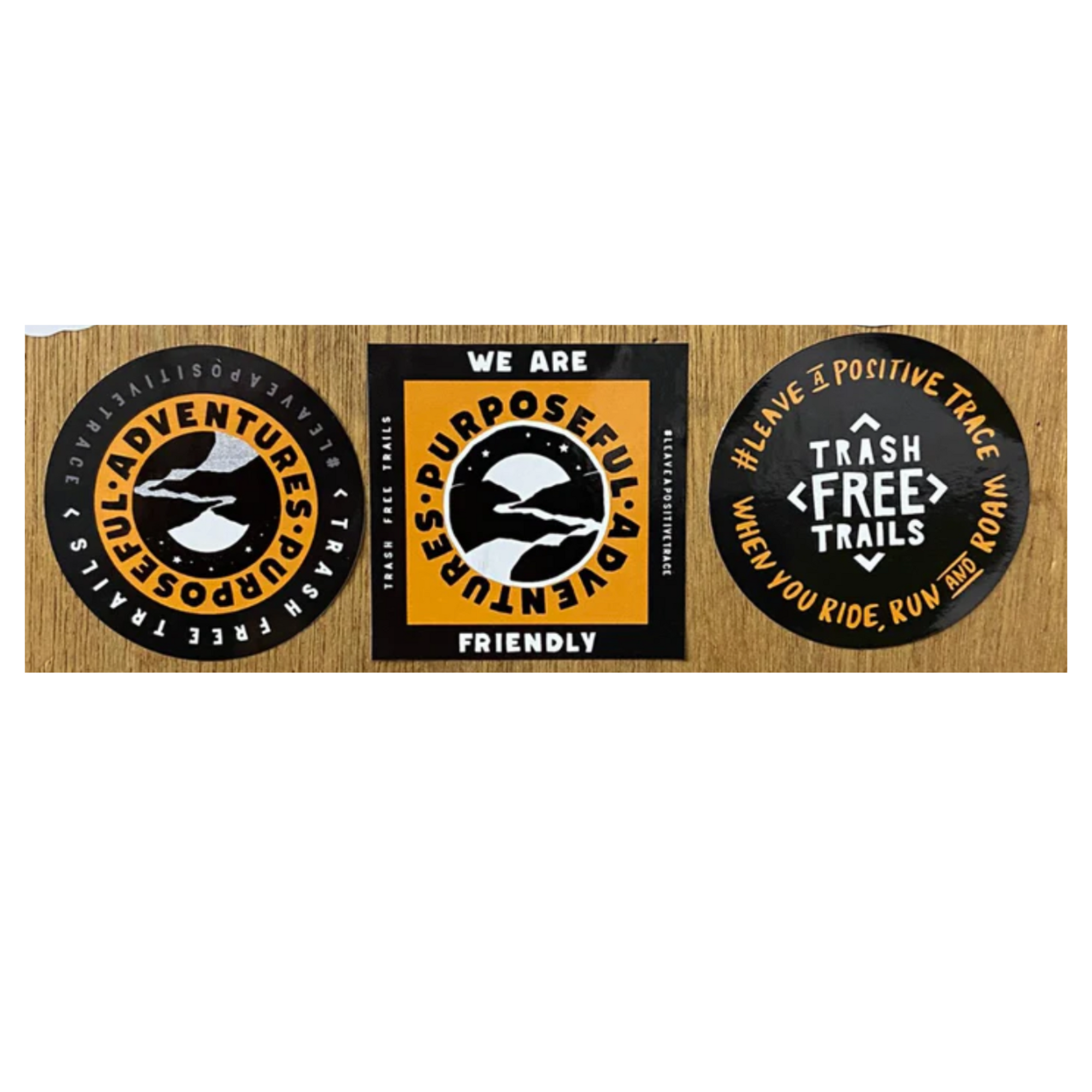 Trash Free Trails Stickers