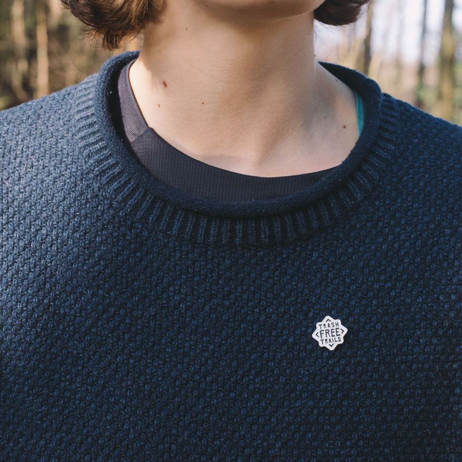 Trash Free Trails Logo Pin Badge