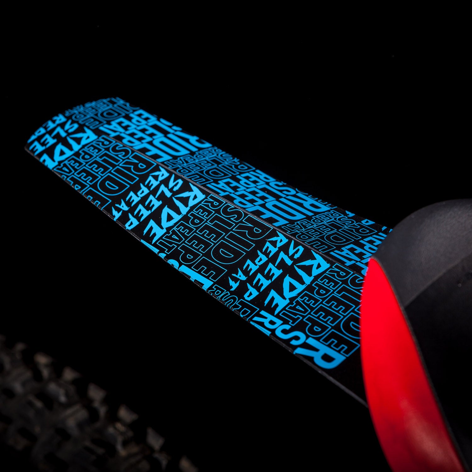 35Bikes Ride Sleep Repeat Rear Mudguard Blue - Made In The UK