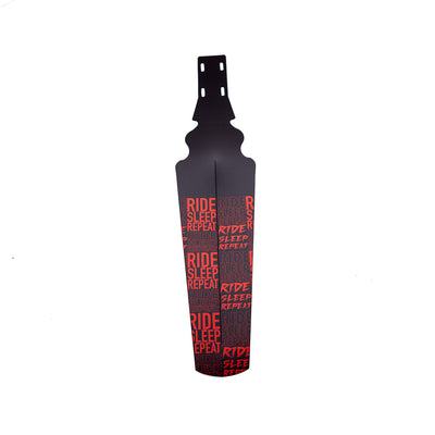 35Bikes Ride Sleep Repeat Rear Mudguard Red - Made In The UK