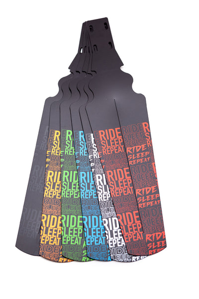 35Bikes Ride Sleep Repeat Rear Mudguard Colours - Made In The UK