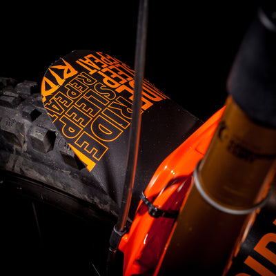 35Bikes Ride Sleep Repeat XL Mudguard Orange - Made In The UK