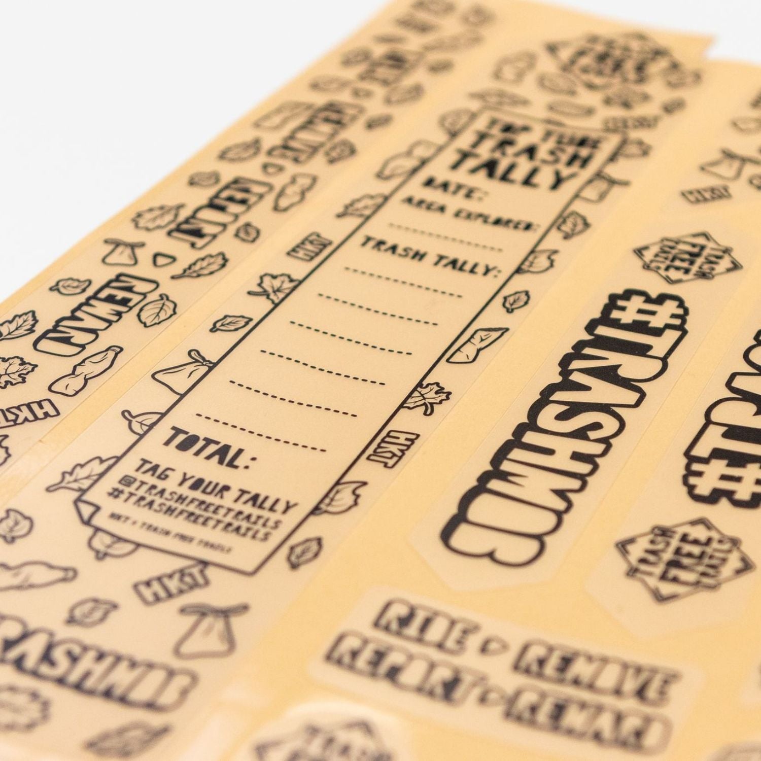 The Black Trash Free Frame Kit on a brown background.