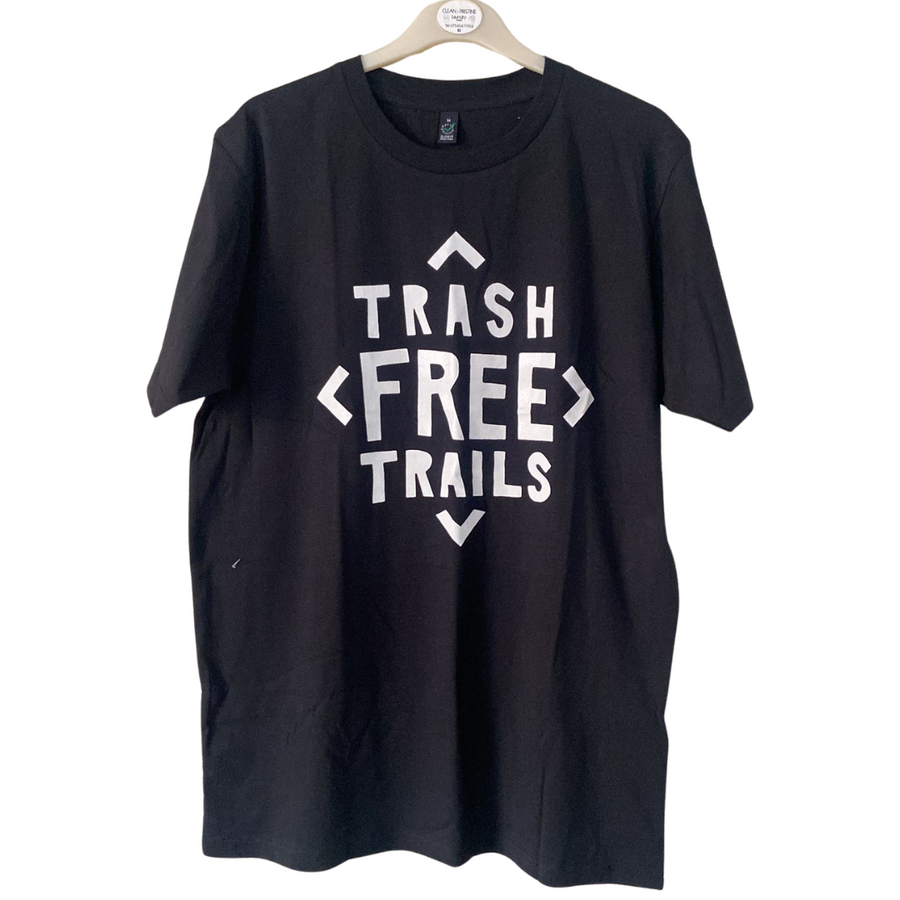 Trash Free Trails Logo Tee Black