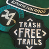 Trash Free Trails Iron On Patches