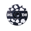 Wild Style Black Stripe Stem Cap with black bolt.